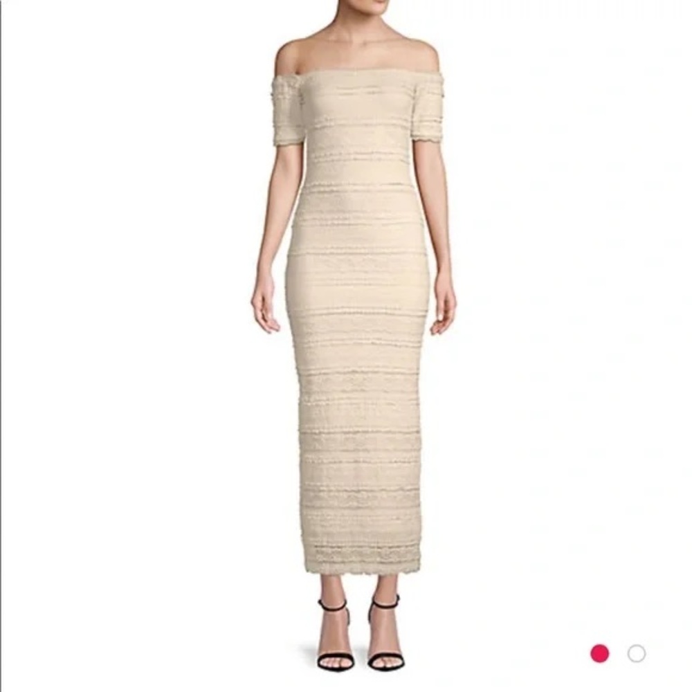 Ronny Kobo Lace Off Shoulder Samira Dress